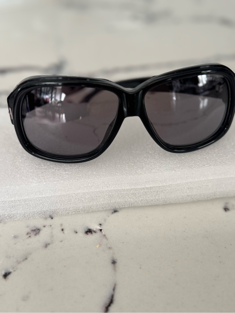 EUC TOM FORD 60mm Lyle TF837-N 01C 60013 140-2 Square Sunglasses Authentic